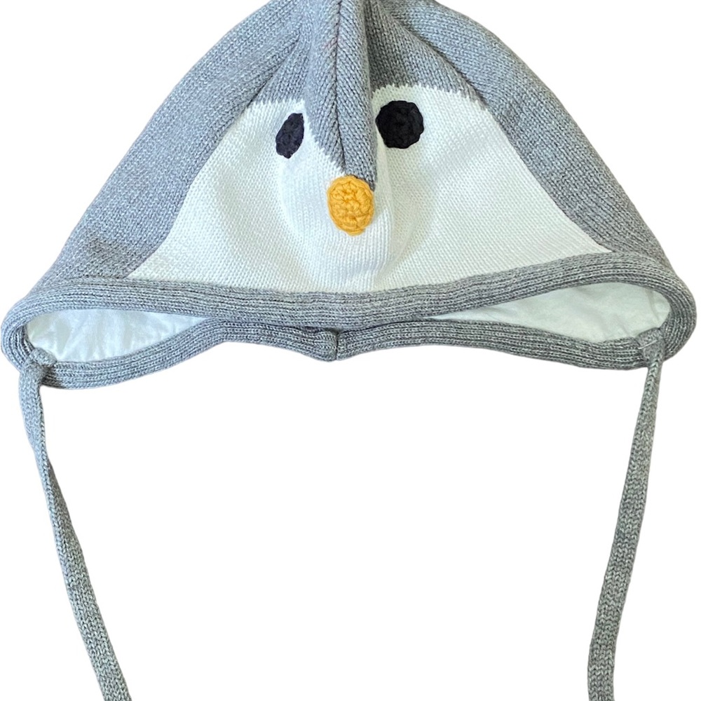 NWT LOOK!! 2 PC HANNA ANDERSSON Organic Cotton Artic Critter Hat & Slipper Socks